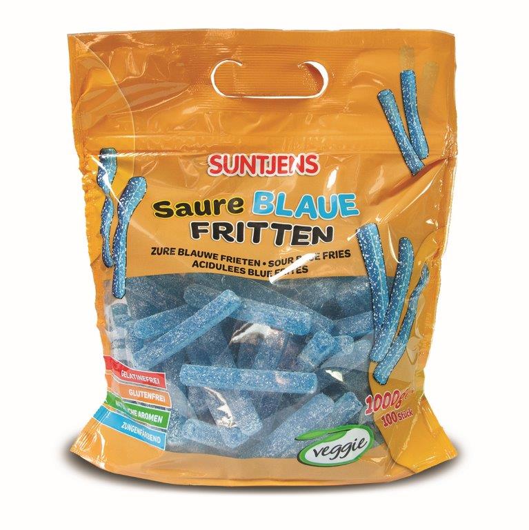 14106 Saure Blaue Fritten 100 Stück DOYPACK
